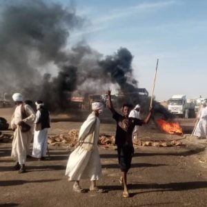 محتجون بمنطقة المناصير